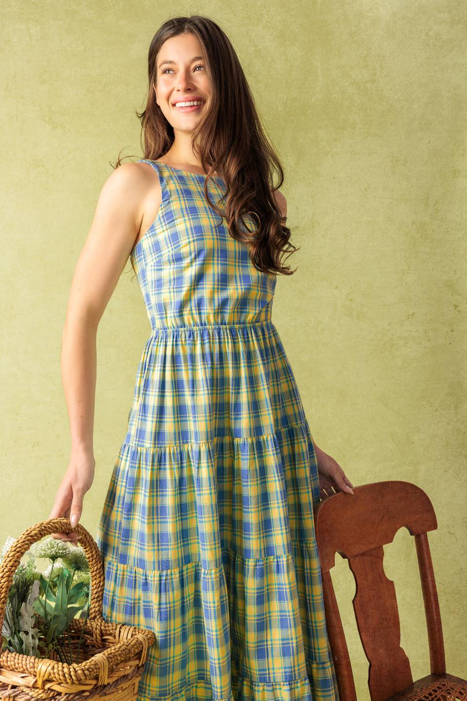 START ALL OVER WOVEN MIDI DRESS - By Baano