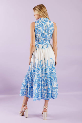 PALM SHORES WOVEN MIDI DRESS - By Baano