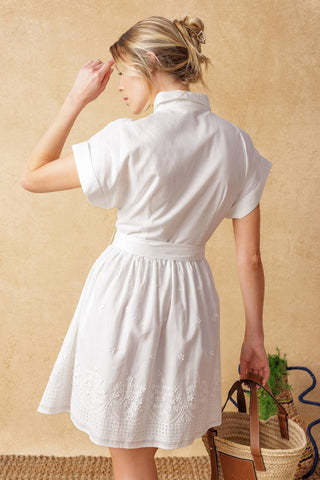 FEEL THE VIBE WOVEN MINI DRESS - By Baano