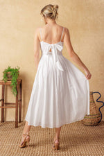 BACK AND FORTH EYELET MIDI DRESS - By Baano