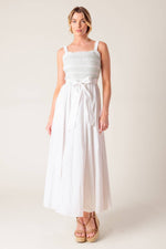 ROMINA BRODERIE WOVEN MIDI DRESS - By Baano