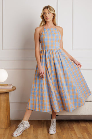 SWEET AS BERRIES WOVEN MIDI DRESS - By Baano