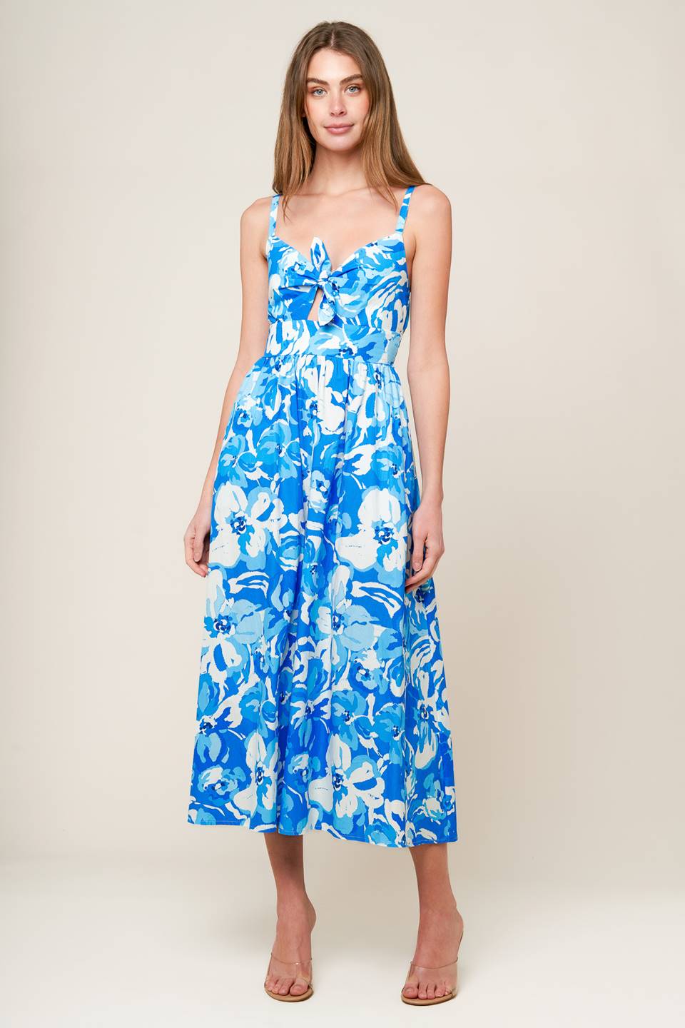 SPRING ROMANCE WOVEN MIDI DRESS - By Baano