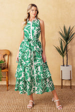 PARK AVENUE WOVEN WOVEN MIDI DRESS - By Baano