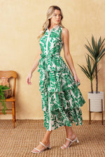 PARK AVENUE WOVEN WOVEN MIDI DRESS - By Baano