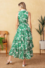 PARK AVENUE WOVEN WOVEN MIDI DRESS - By Baano