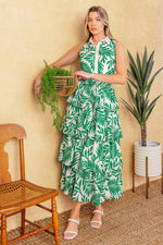 PARK AVENUE WOVEN WOVEN MIDI DRESS - By Baano