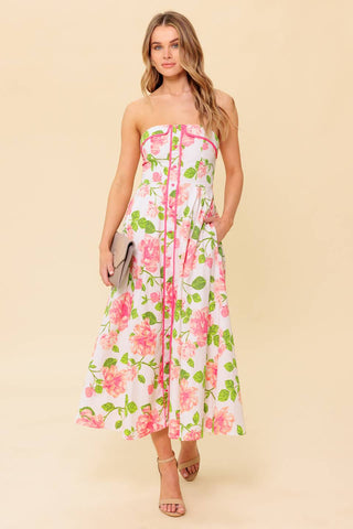 BETTER THAN EVER WOVEN MIDI DRESS - By Baano