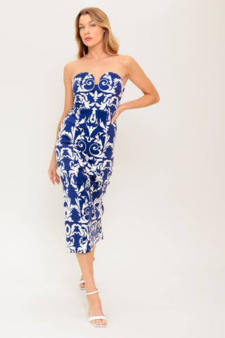 WHERE MY HEART IS CONTOURING MIDI DRESS - By Baano