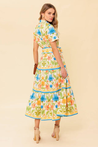 FOR THE MOMENT IVORY WOVEN MIDI DRESS - By Baano