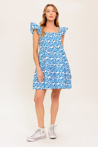 HALF PASS SUNSET WOVEN MINI DRESS - By Baano