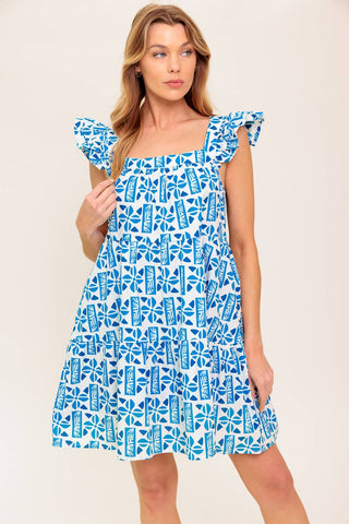 HALF PASS SUNSET WOVEN MINI DRESS - By Baano
