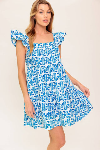 HALF PASS SUNSET WOVEN MINI DRESS - By Baano