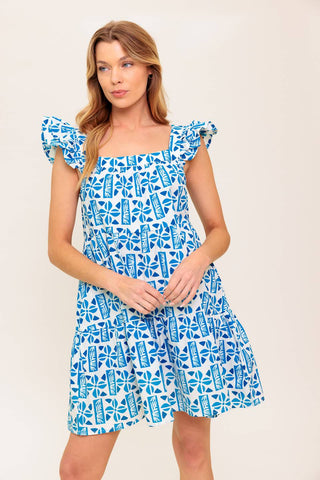 HALF PASS SUNSET WOVEN MINI DRESS - By Baano