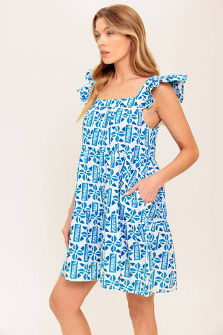 HALF PASS SUNSET WOVEN MINI DRESS - By Baano