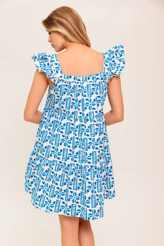 HALF PASS SUNSET WOVEN MINI DRESS - By Baano