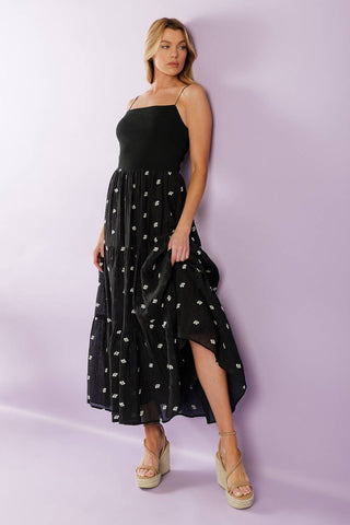 FADE INTO YOU WOVEN MIDI DRESS - By Baano