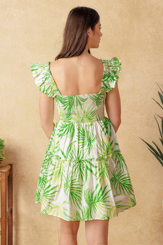 ADORABLE INTENTIONS WOVEN MINI DRESS - By Baano