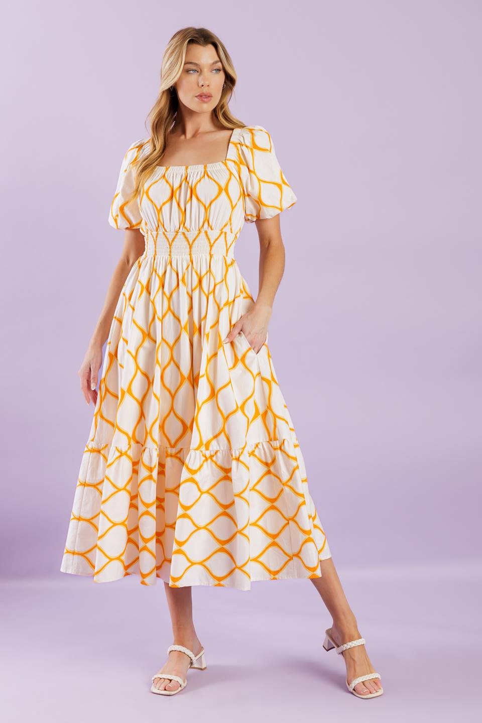 ICONIC SUMMER WOVEN MIDI DRESS - By Baano
