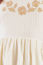 TOTAL CRUSH CREAM WOVEN MIDI DRESS - By Baano