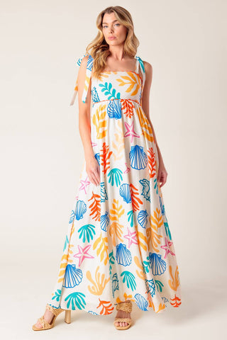FROLIC THROUGH FIELDS WOVEN MAXI DRESS - By Baano