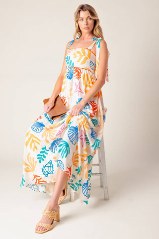 FROLIC THROUGH FIELDS WOVEN MAXI DRESS - By Baano