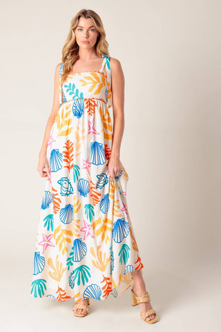 FROLIC THROUGH FIELDS WOVEN MAXI DRESS - By Baano