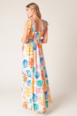 FROLIC THROUGH FIELDS WOVEN MAXI DRESS - By Baano