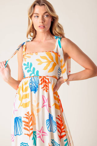 FROLIC THROUGH FIELDS WOVEN MAXI DRESS - By Baano
