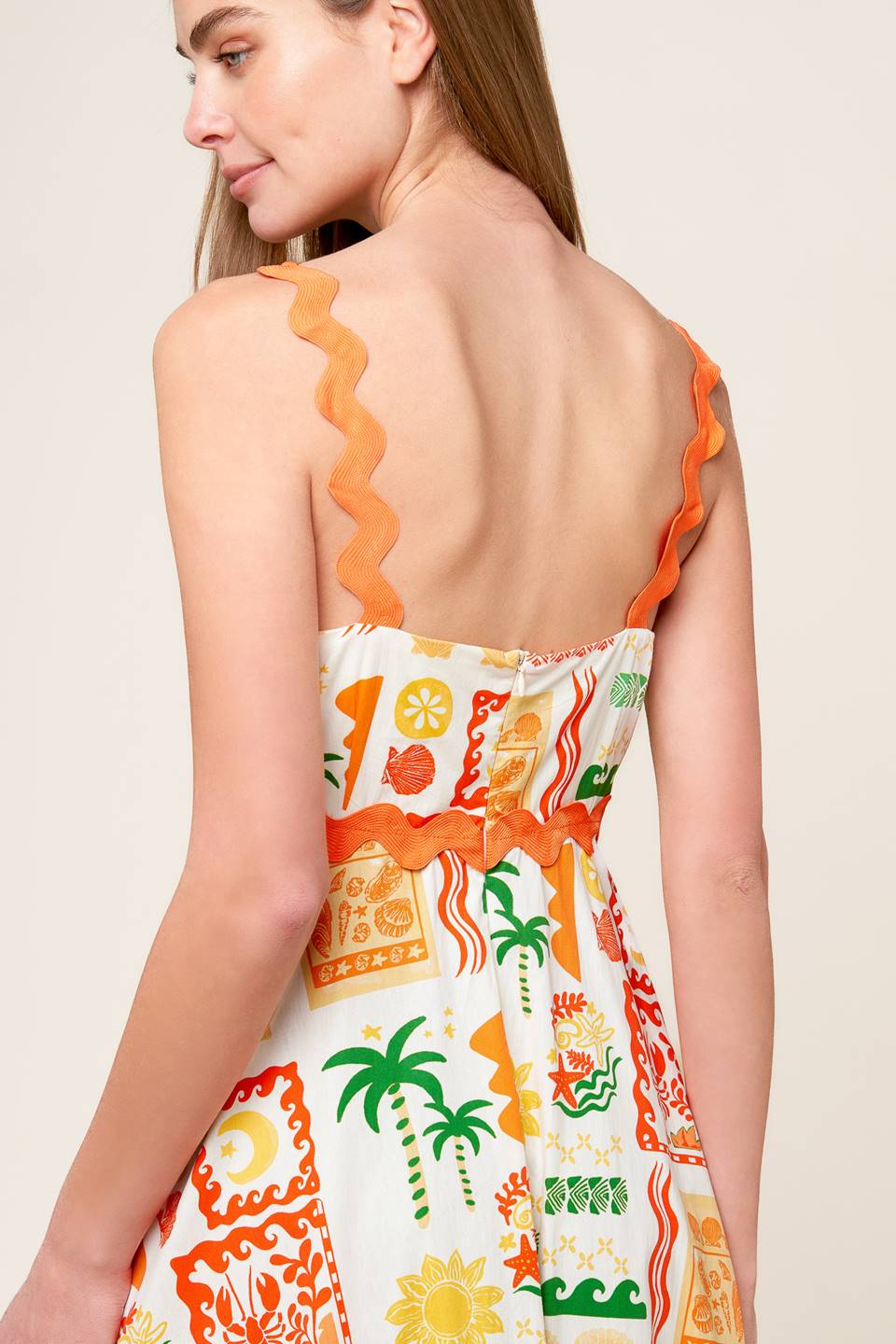 ROAMING AROUND WOVEN MIDI DRESS - By Baano