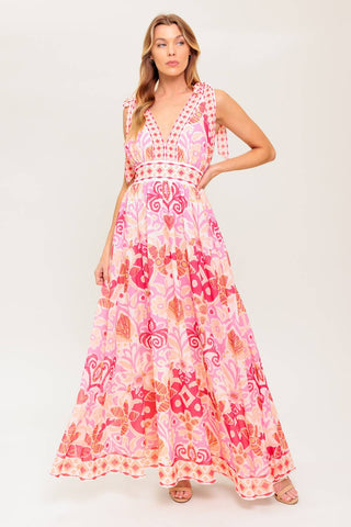 LEACE IT TO FATE WOVEN MAXI DRESS - By Baano