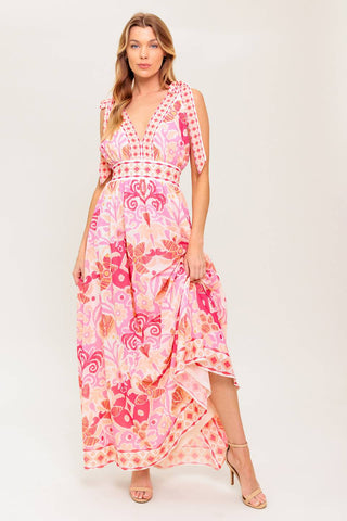 LEACE IT TO FATE WOVEN MAXI DRESS - By Baano