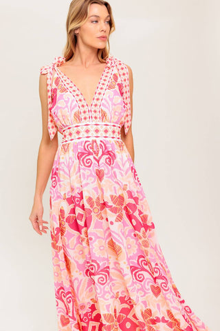 LEACE IT TO FATE WOVEN MAXI DRESS - By Baano