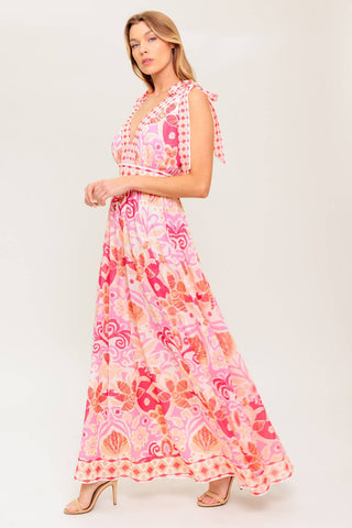 LEACE IT TO FATE WOVEN MAXI DRESS - By Baano