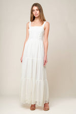 AFTER THE RAIN WHITE LACE MAXI DRESS - By Baano