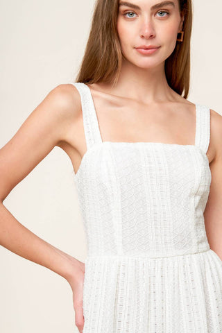 AFTER THE RAIN WHITE LACE MAXI DRESS - By Baano