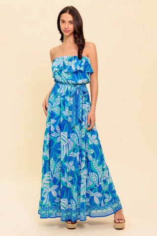 MANHATTAN ROMANCE WOVEN MAXI DRESS - By Baano