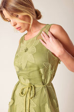 IN MY FREE TIME WOVEN LACE MIDI DRESS - By Baano