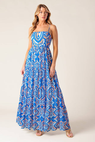 LAKESIDE PICNIC WOVEN MAXI DRESS - By Baano
