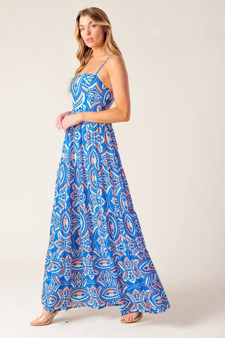 LAKESIDE PICNIC WOVEN MAXI DRESS - By Baano