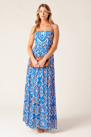 LAKESIDE PICNIC WOVEN MAXI DRESS - By Baano