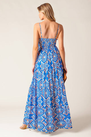 LAKESIDE PICNIC WOVEN MAXI DRESS - By Baano