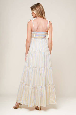 WAVES OF LIFT WOVEN MAXI DRESS - By Baano