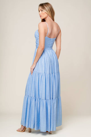 MOMENT MAKER WOVEN MAXI DRESS - By Baano