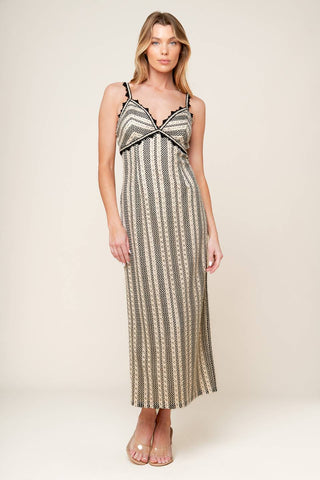 TAKE ME AWAY CROCHET LACE MIDI DRESS - By Baano