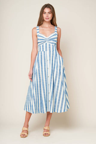 LUSH WITH LIFE WOVEN MIDI DRESS - By Baano