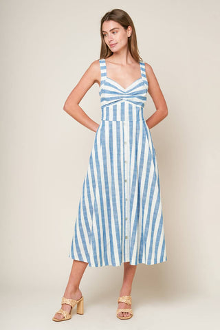 LUSH WITH LIFE WOVEN MIDI DRESS - By Baano