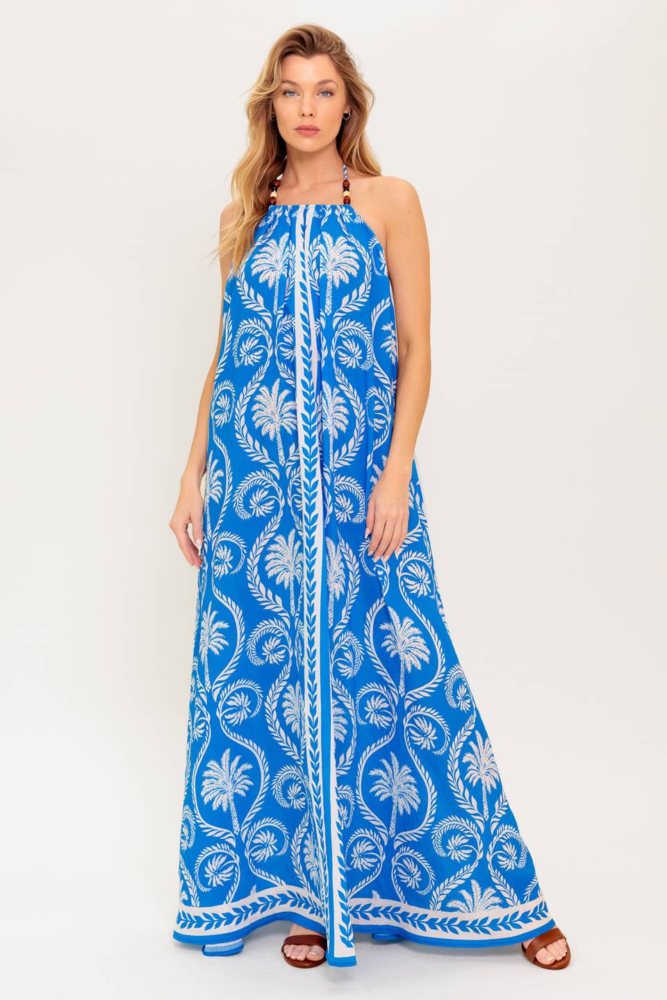 FOR THE DREAMERS BLUE WOVEN MAXI DRESS - By Baano