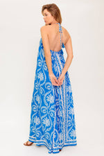 FOR THE DREAMERS BLUE WOVEN MAXI DRESS - By Baano