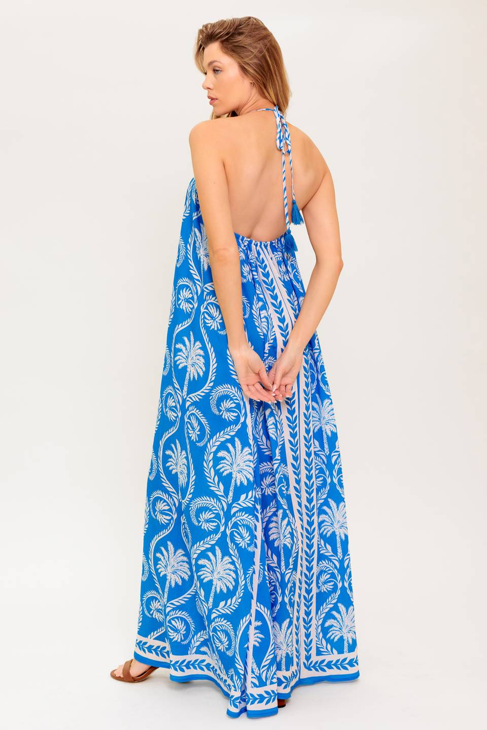 FOR THE DREAMERS BLUE WOVEN MAXI DRESS - By Baano